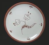 Flower Plate 1 by Simon Taylor, Ceramics, Terracotta