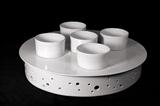 Platter and pots by Simon Taylor, Ceramics, Porcelain