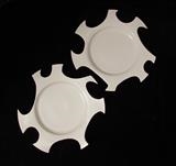 Seven-tine plates by Simon Taylor, Ceramics, Porcelain